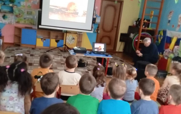 Встречу с воспитанниками детского сада «Колокольчик» Встречу с воспитанниками детского сада «Колокольчик»