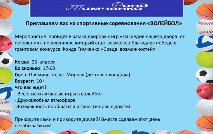 Спортивные соревнования "ВОЛЕЙБОЛ"